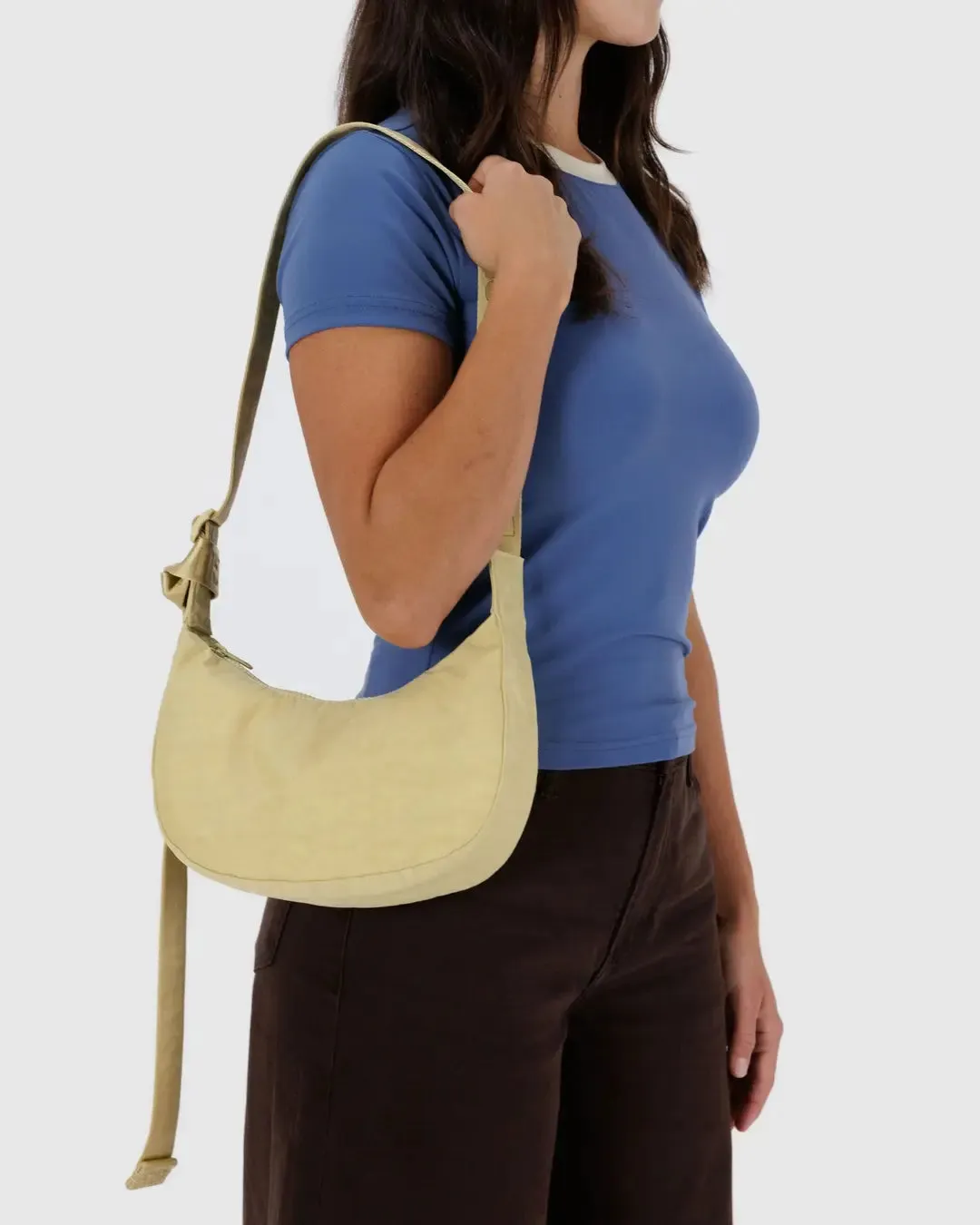 Medium Nylon Crescent Bag Butter | Baggu