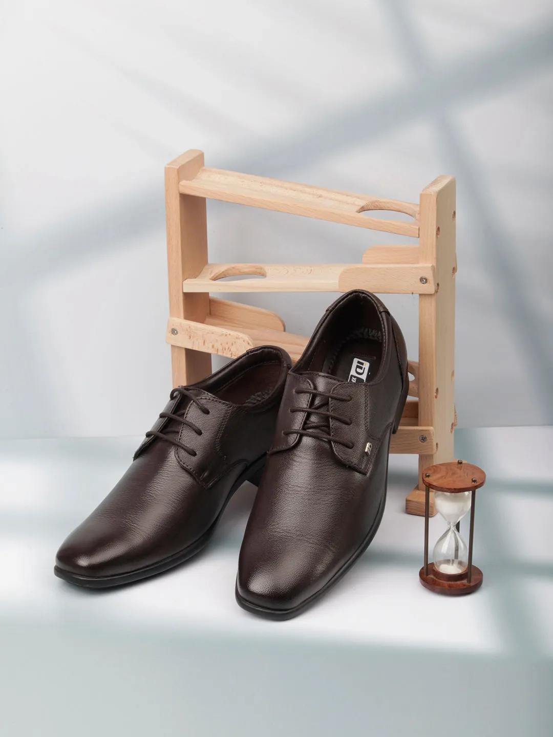Men's Brown Regular Toe Lace Up Formal (ID6017)