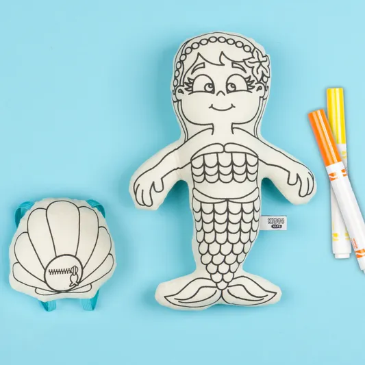 Mermaid Coloring Doll