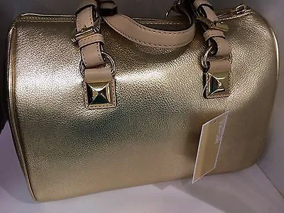 MICHAEL KORS PALE GOLD GRAYSON HANDBAGE/ACCESSORIES