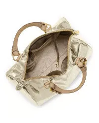 MICHAEL KORS PALE GOLD GRAYSON HANDBAGE/ACCESSORIES