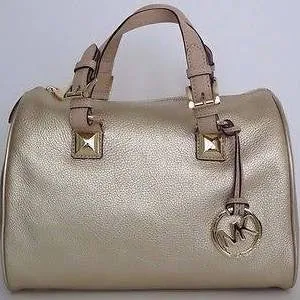 MICHAEL KORS PALE GOLD GRAYSON HANDBAGE/ACCESSORIES