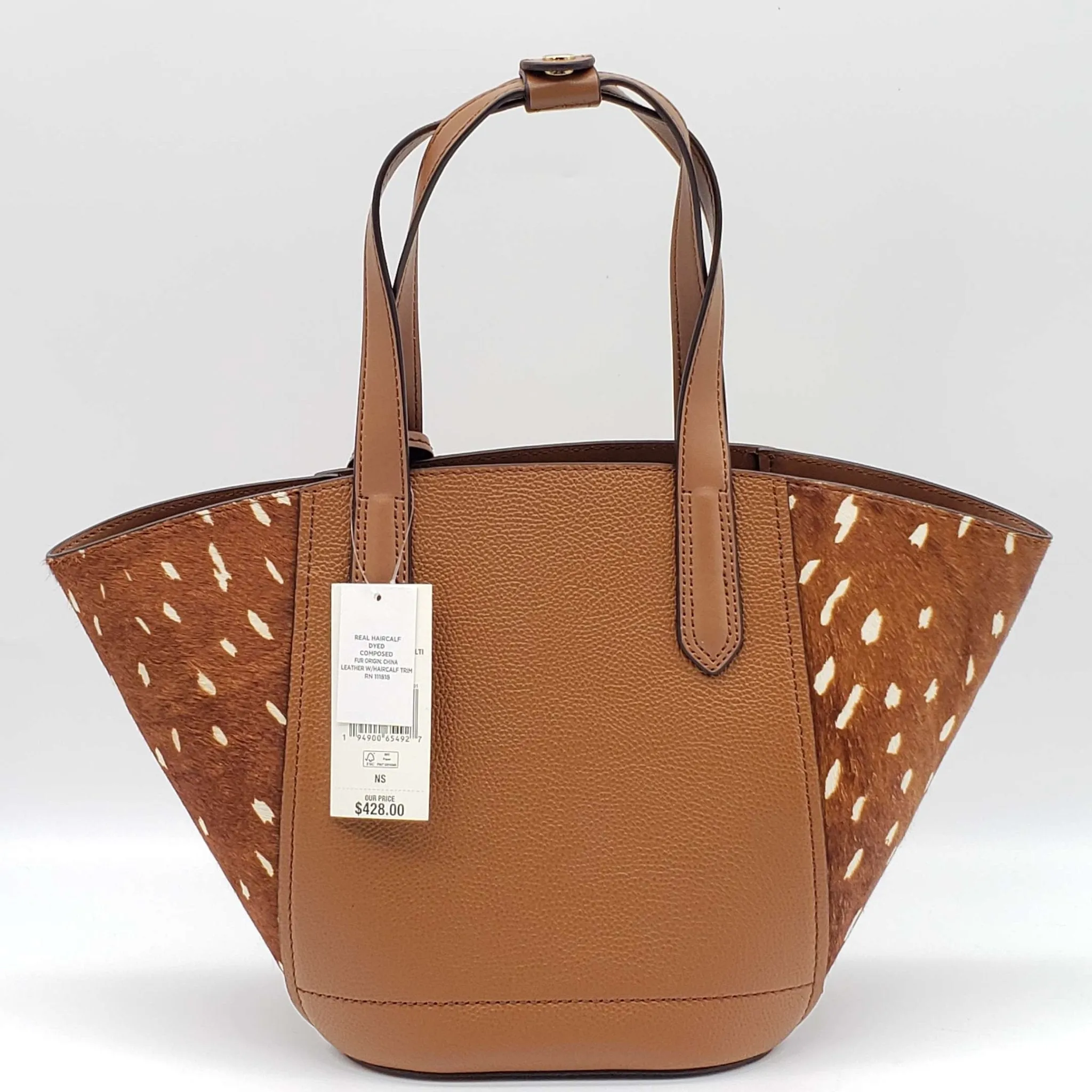 Michael Kors Portia Hair Calf Small Tote Bag