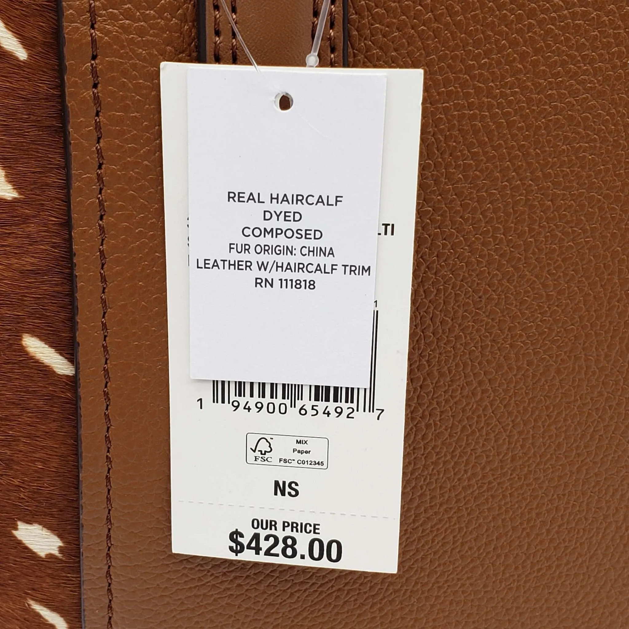 Michael Kors Portia Hair Calf Small Tote Bag