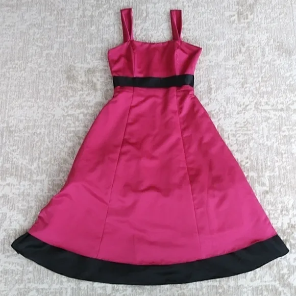 Michaelangelo Formal Evening Gown Dress 8 Red Black