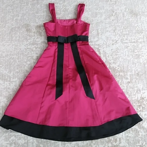 Michaelangelo Formal Evening Gown Dress 8 Red Black