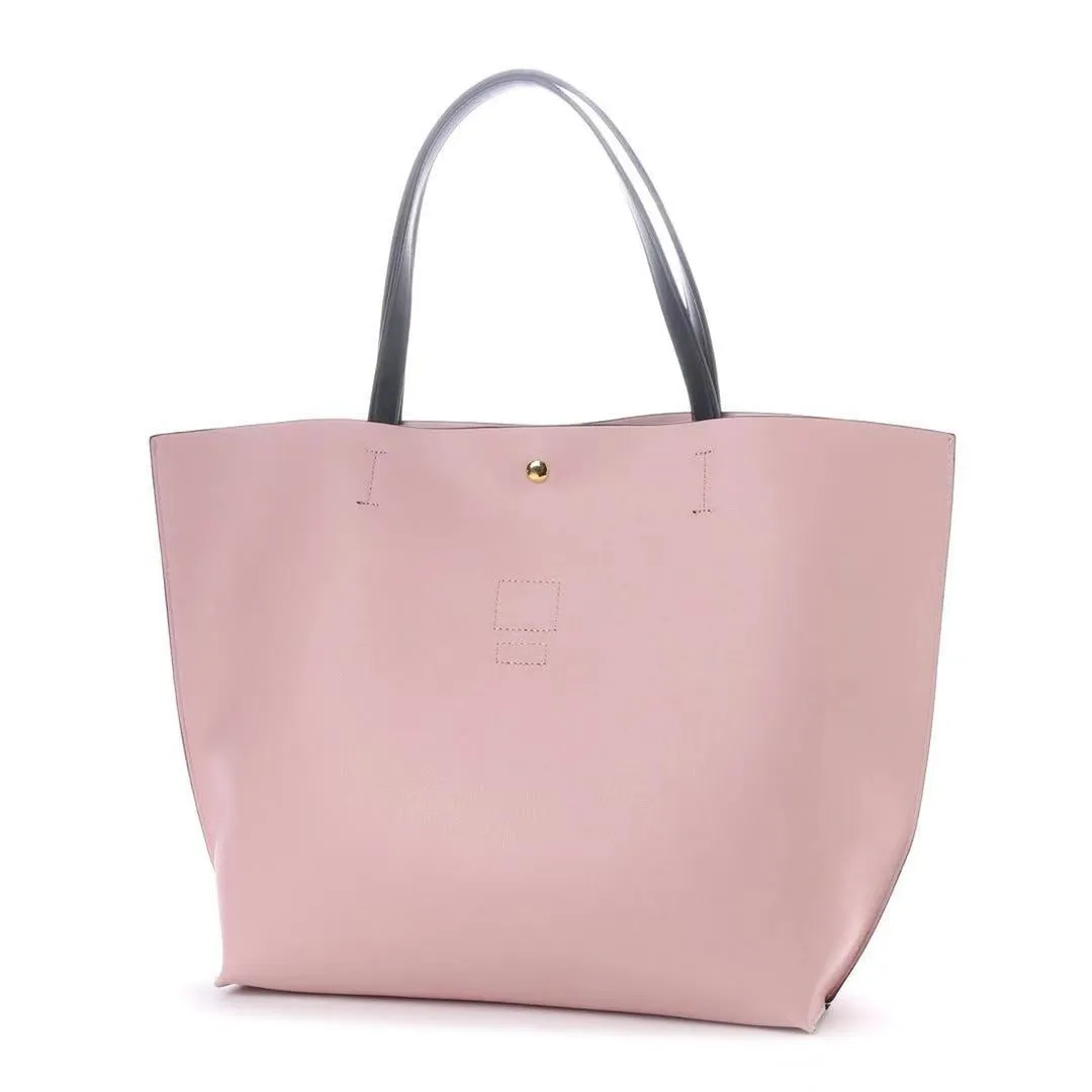 Mickey Mouse and Minnie Mouse Pink Tote Bag