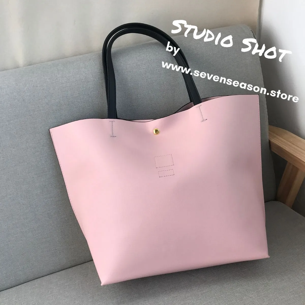 Mickey Mouse and Minnie Mouse Pink Tote Bag