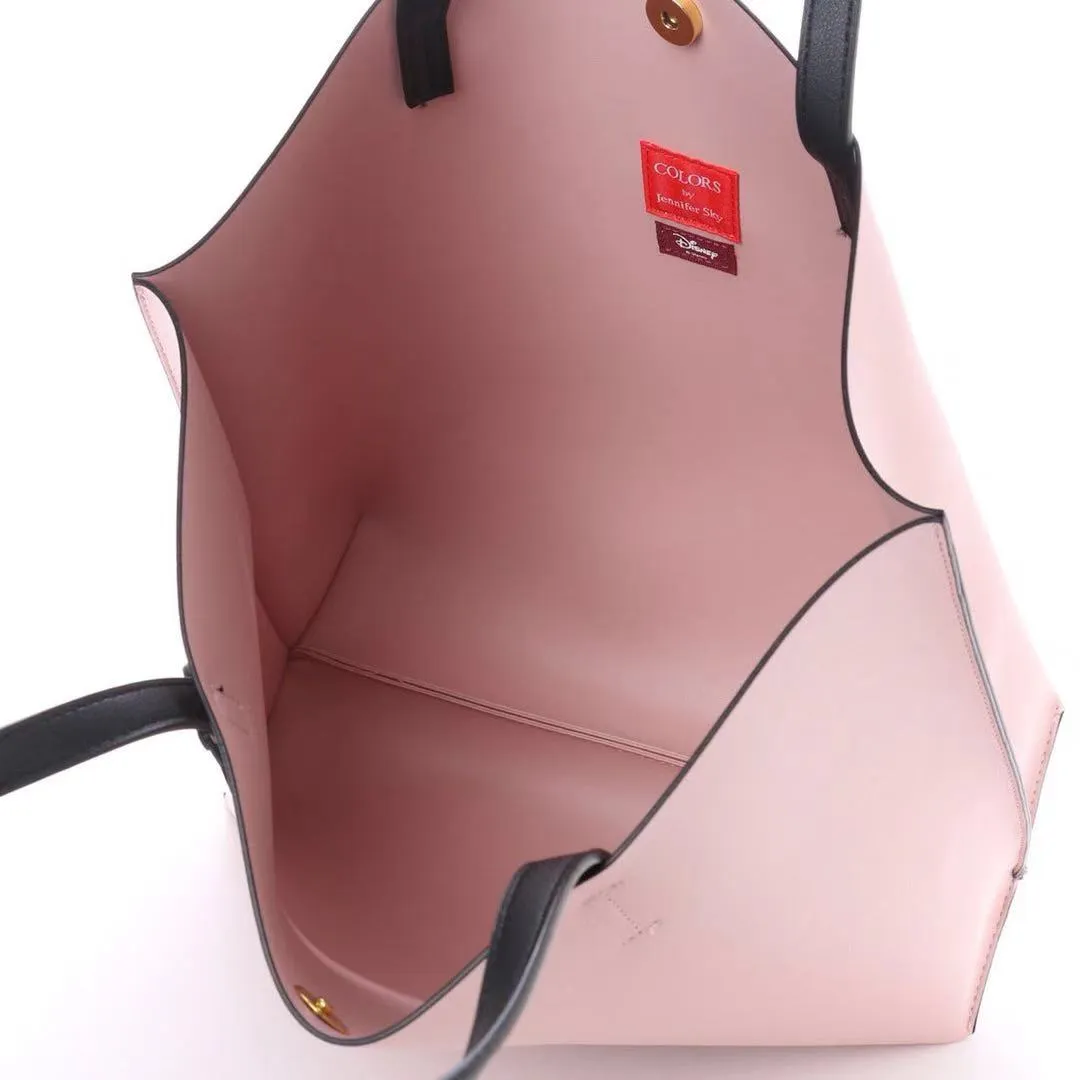 Mickey Mouse and Minnie Mouse Pink Tote Bag