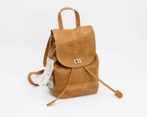 Mini Fold-Over Backpack / Camel