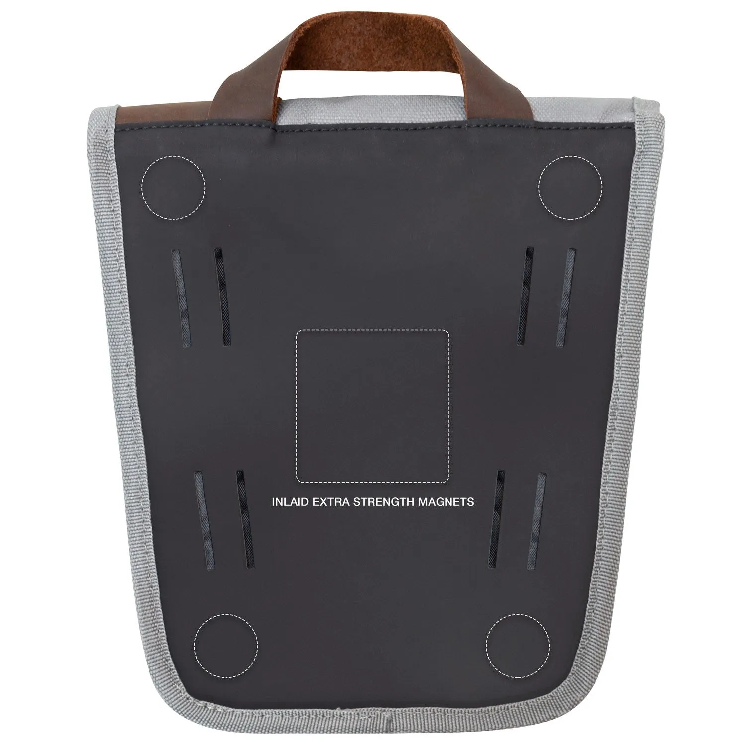 Mini Tank Bag With Phone Window, Magnetic Mounting System, Multiple Compartments And Leather Finish