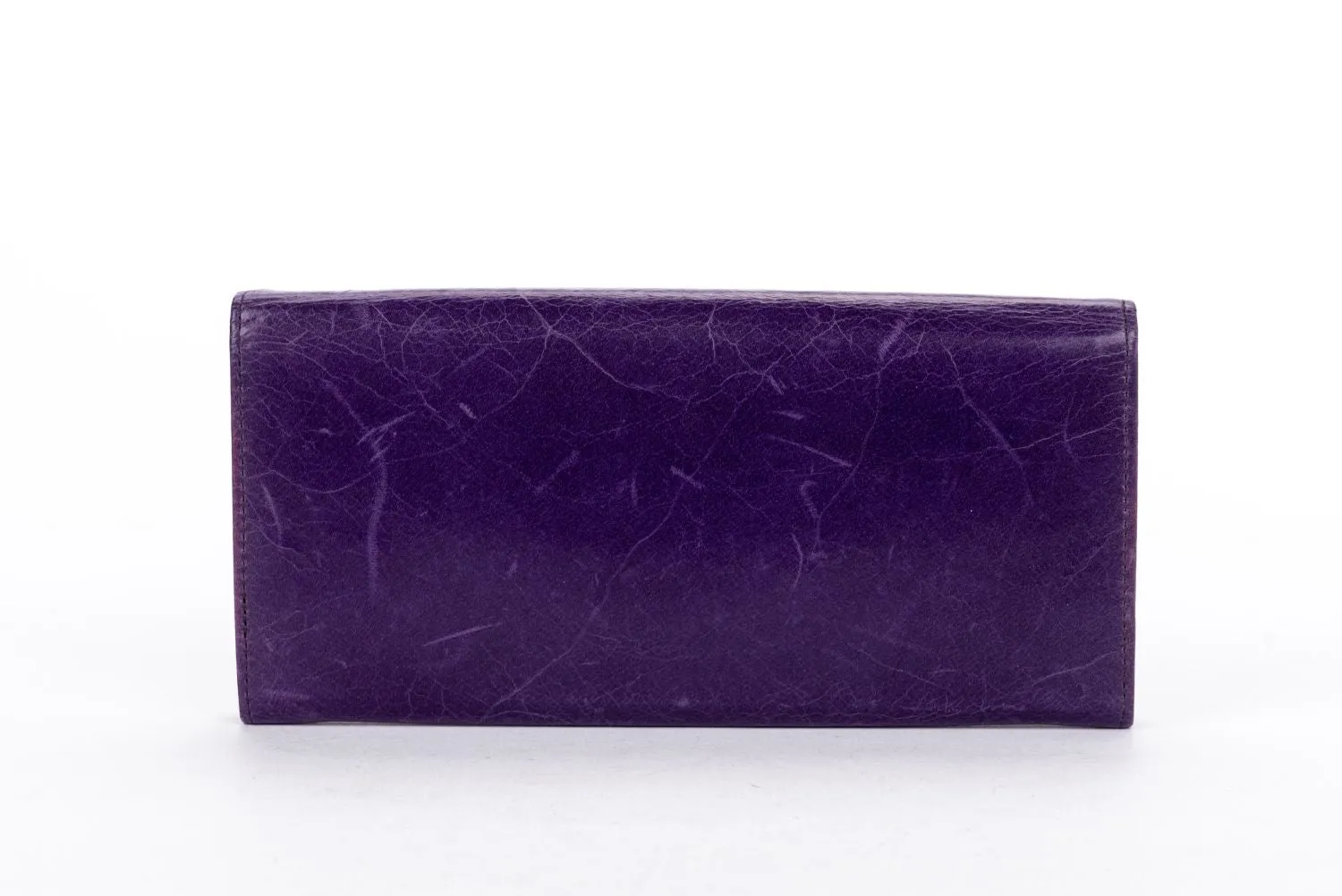 MIU MIU Purple Leather Long Wallet, with Card