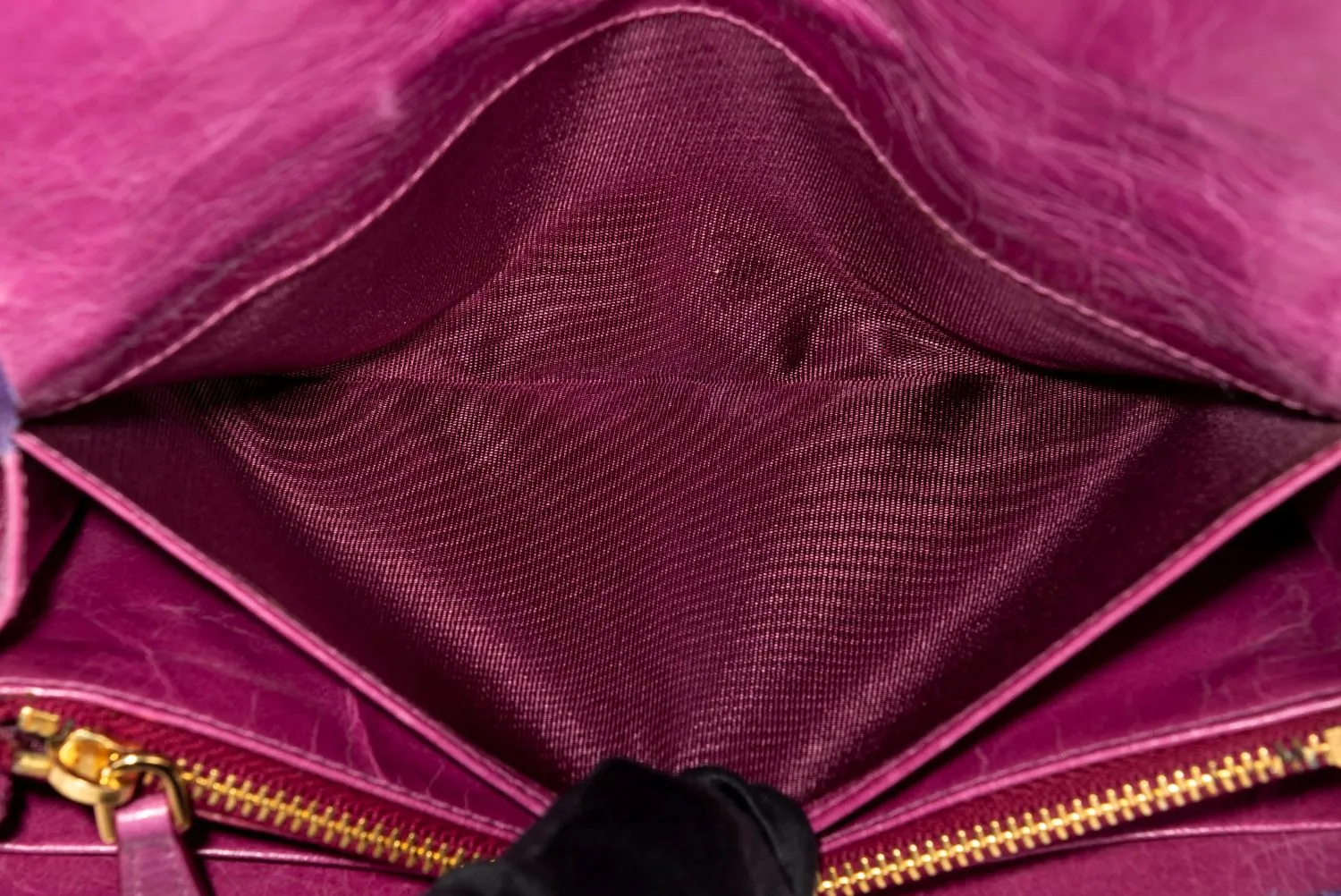 MIU MIU Purple Leather Long Wallet, with Card