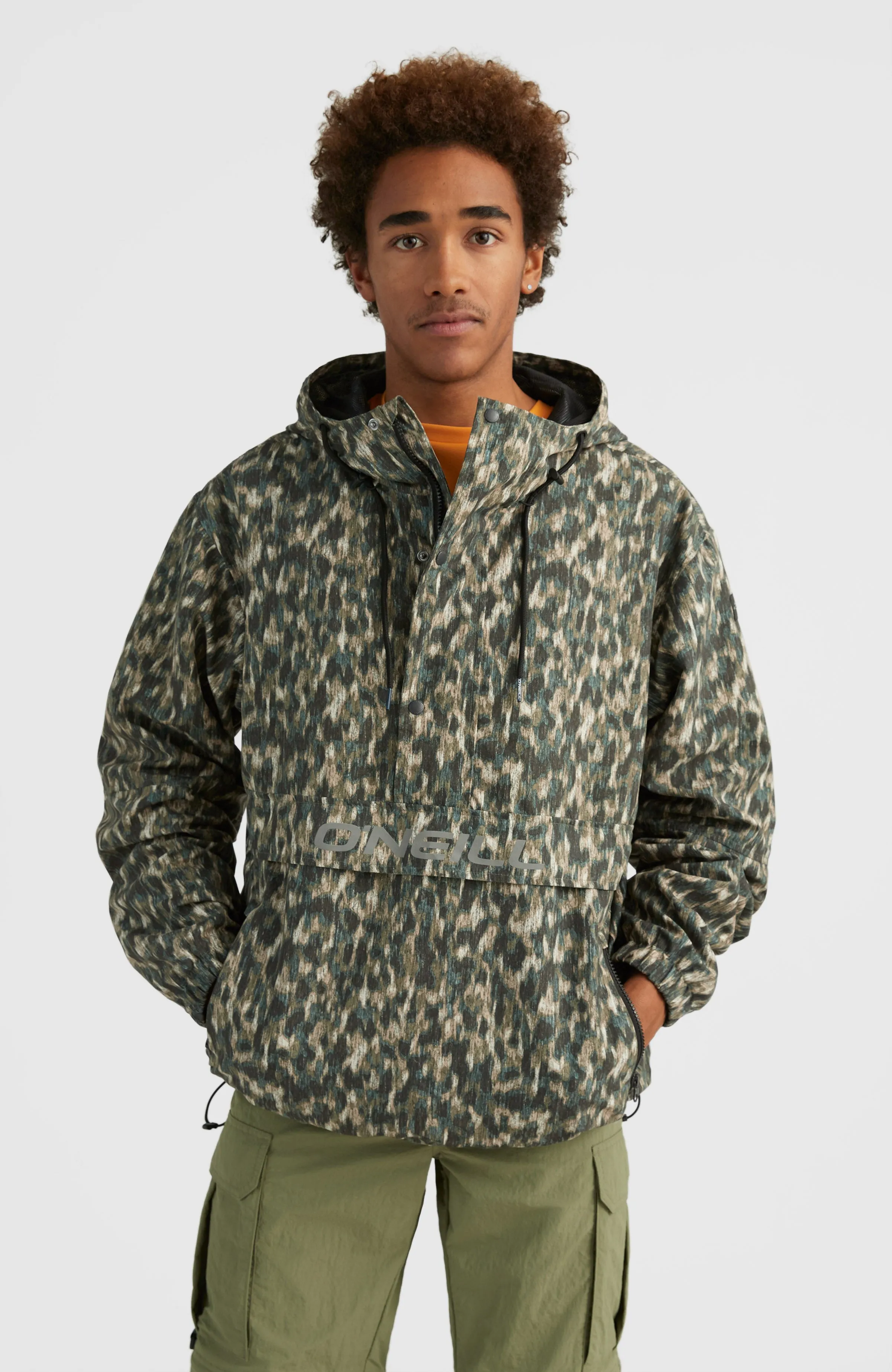 Modular Anorak Jacke | Green Minimal Camo