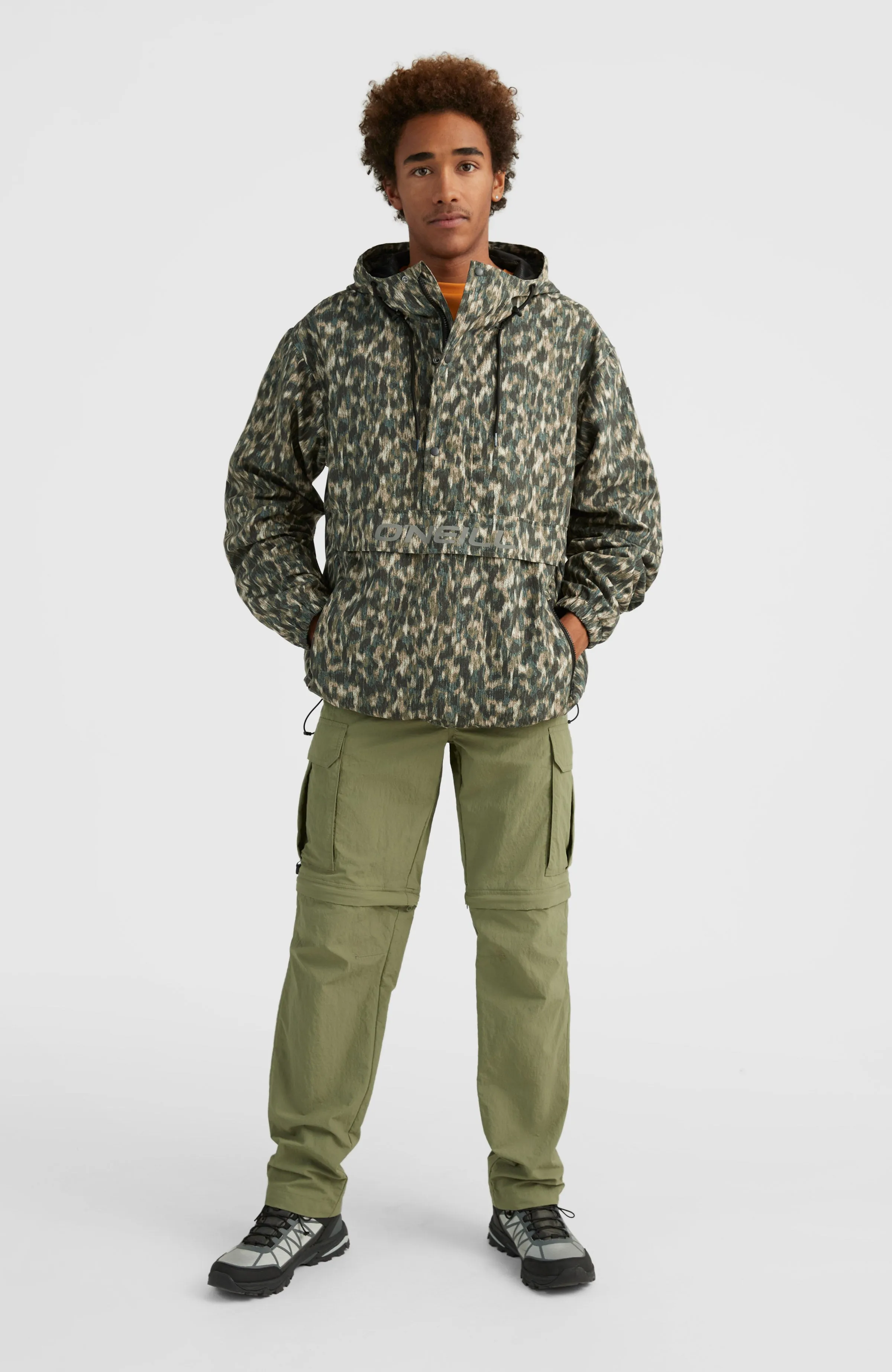 Modular Anorak Jacke | Green Minimal Camo