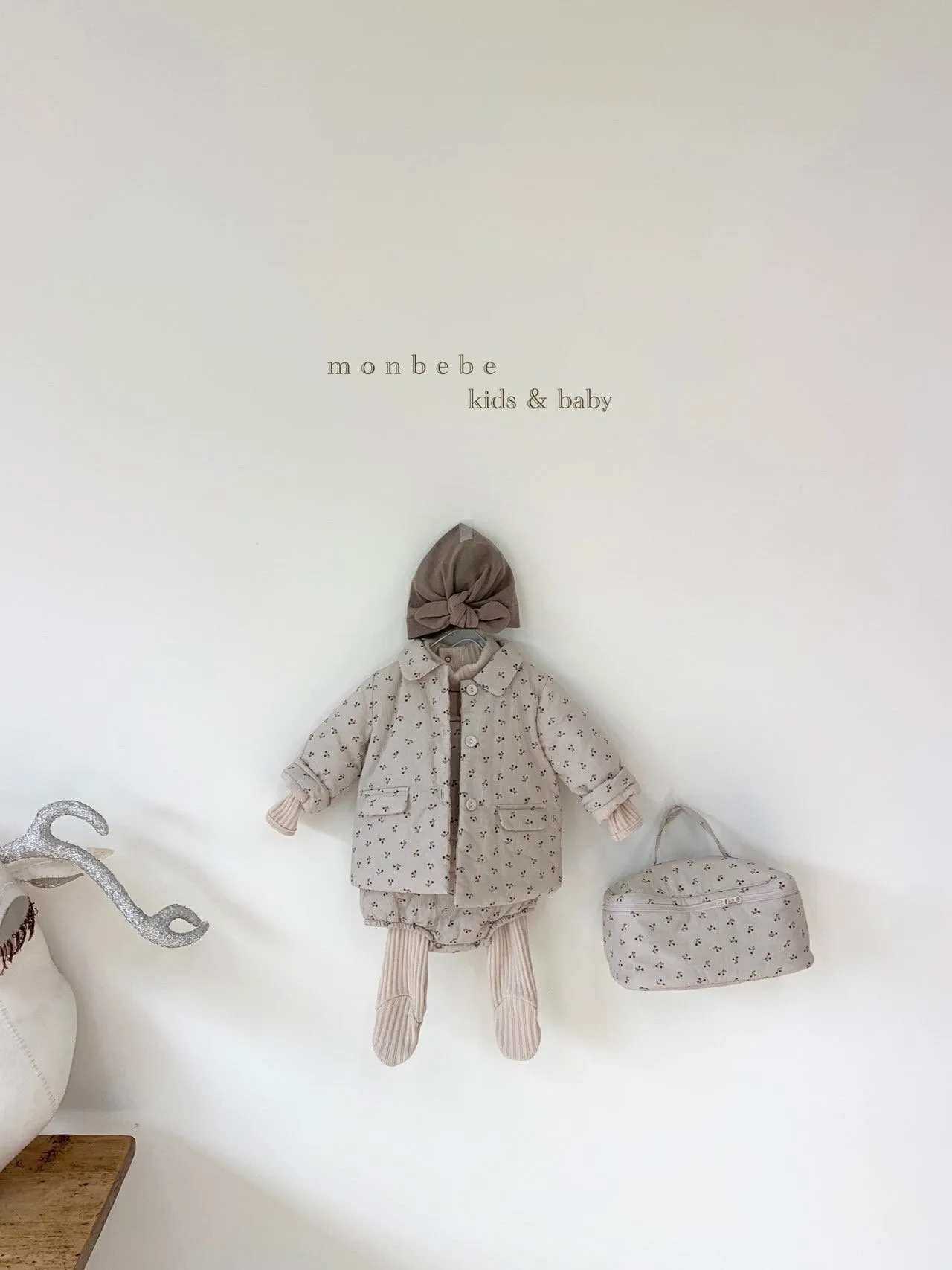 Monbebe Printed Cotton Washbag (3 colour options)