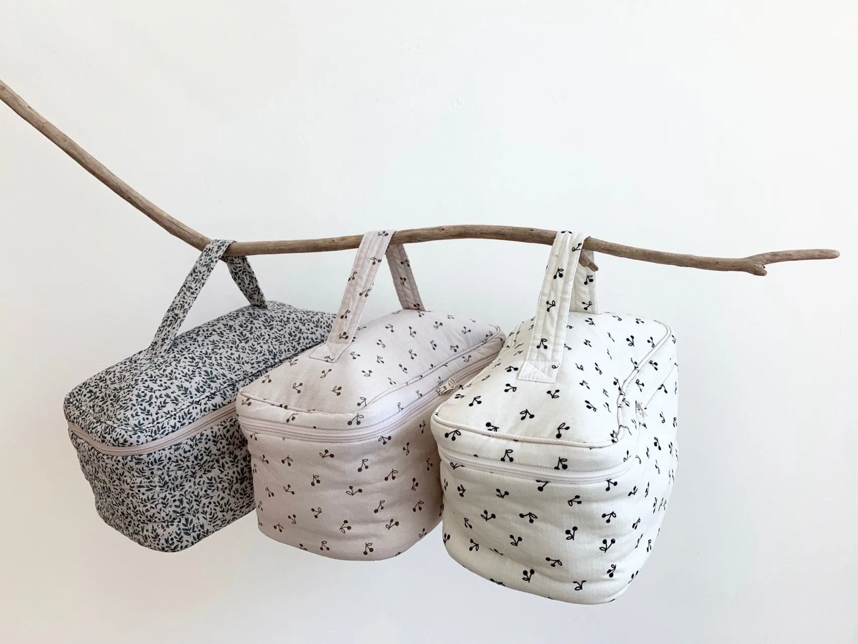 Monbebe Printed Cotton Washbag (3 colour options)
