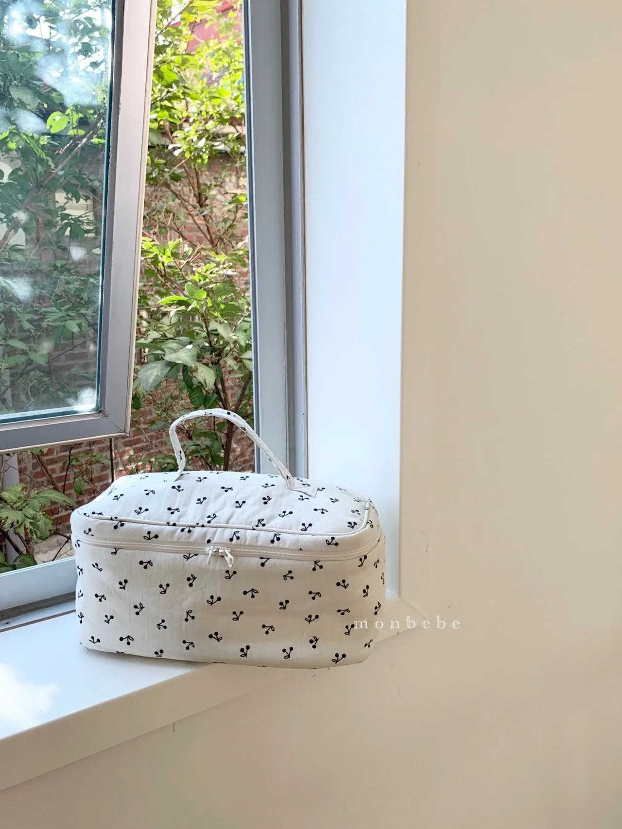 Monbebe Printed Cotton Washbag (3 colour options)
