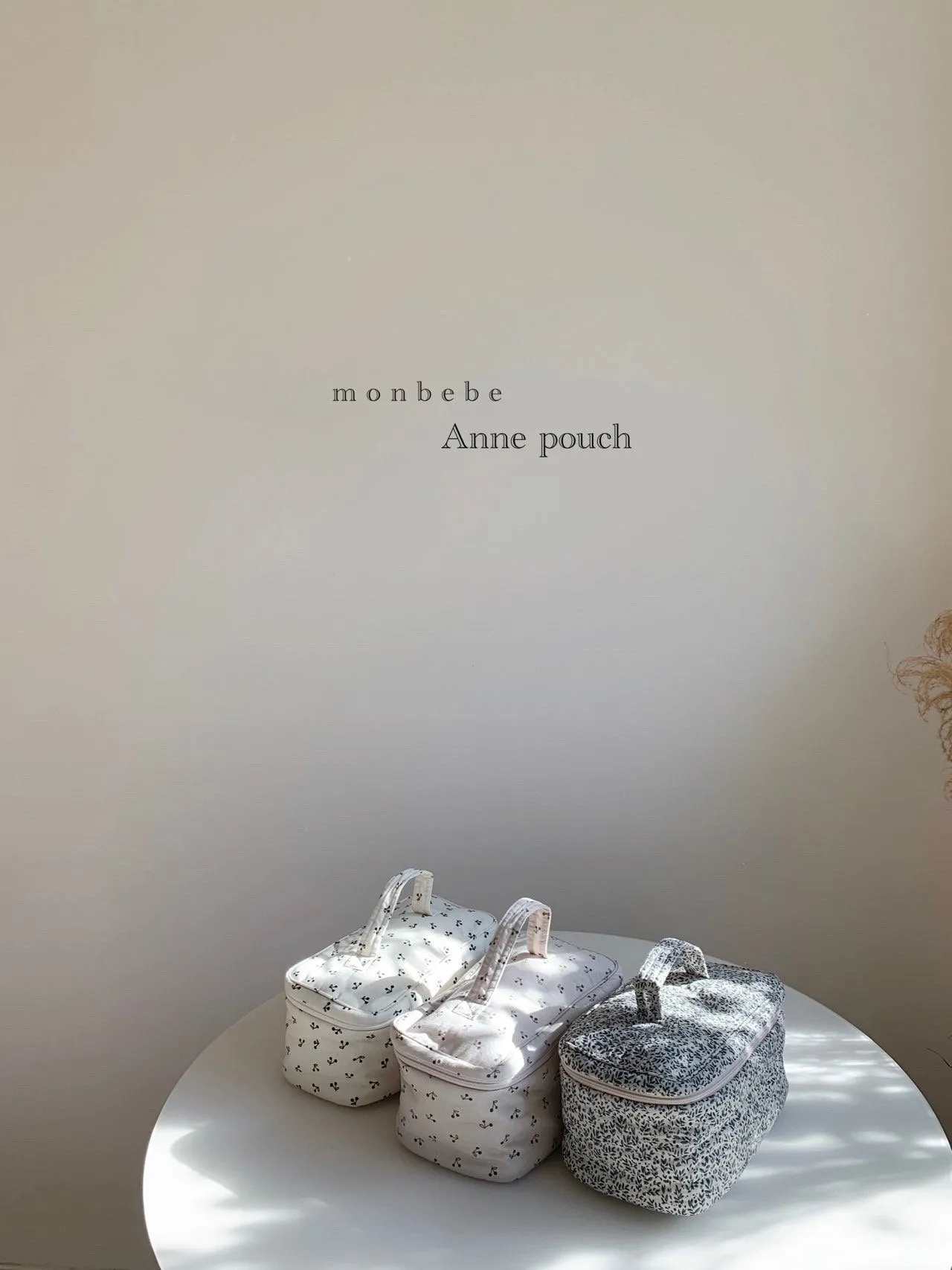 Monbebe Printed Cotton Washbag (3 colour options)