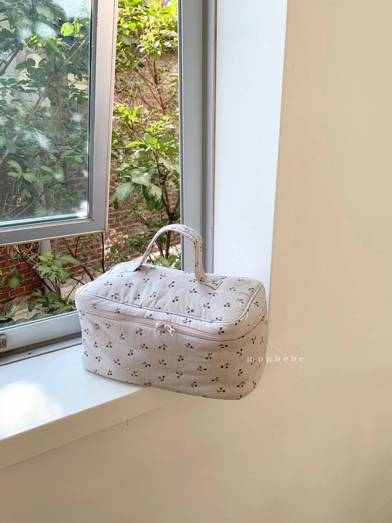 Monbebe Printed Cotton Washbag (3 colour options)