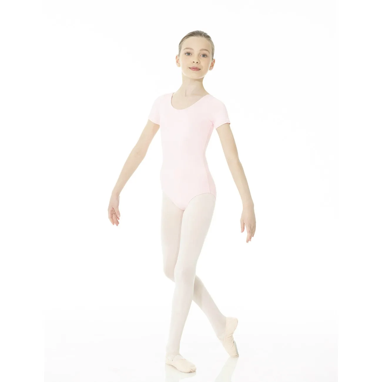 Mondor Essentials Adult True Pink Short-Sleeved Leotard