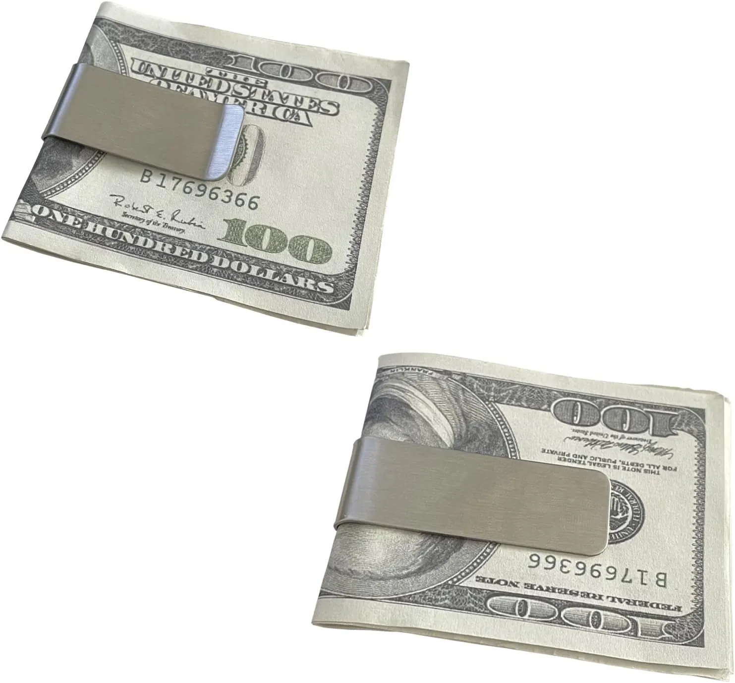 Money Clip Spring Steel Cash Clips Minimalist Front Pocket Wallet