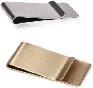 Money Clip Spring Steel Cash Clips Minimalist Front Pocket Wallet