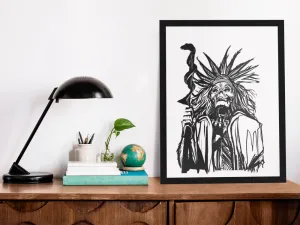 Mummy Bride BW Gallery Canvas Art Print