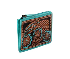 Myra Bag Prairie Morn Blooming Hand-tooled Card Holder