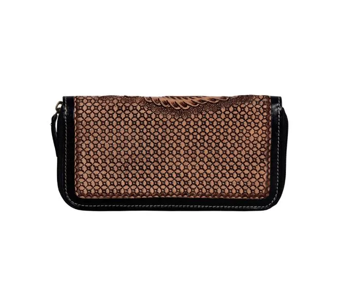 Myra Bag Spirit of the Herd Hand-Tooled Wallet