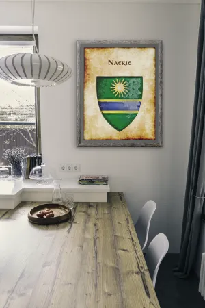 Naerie Heraldry of Greyhawk Anna Meyer Cartography Canvas Art Print
