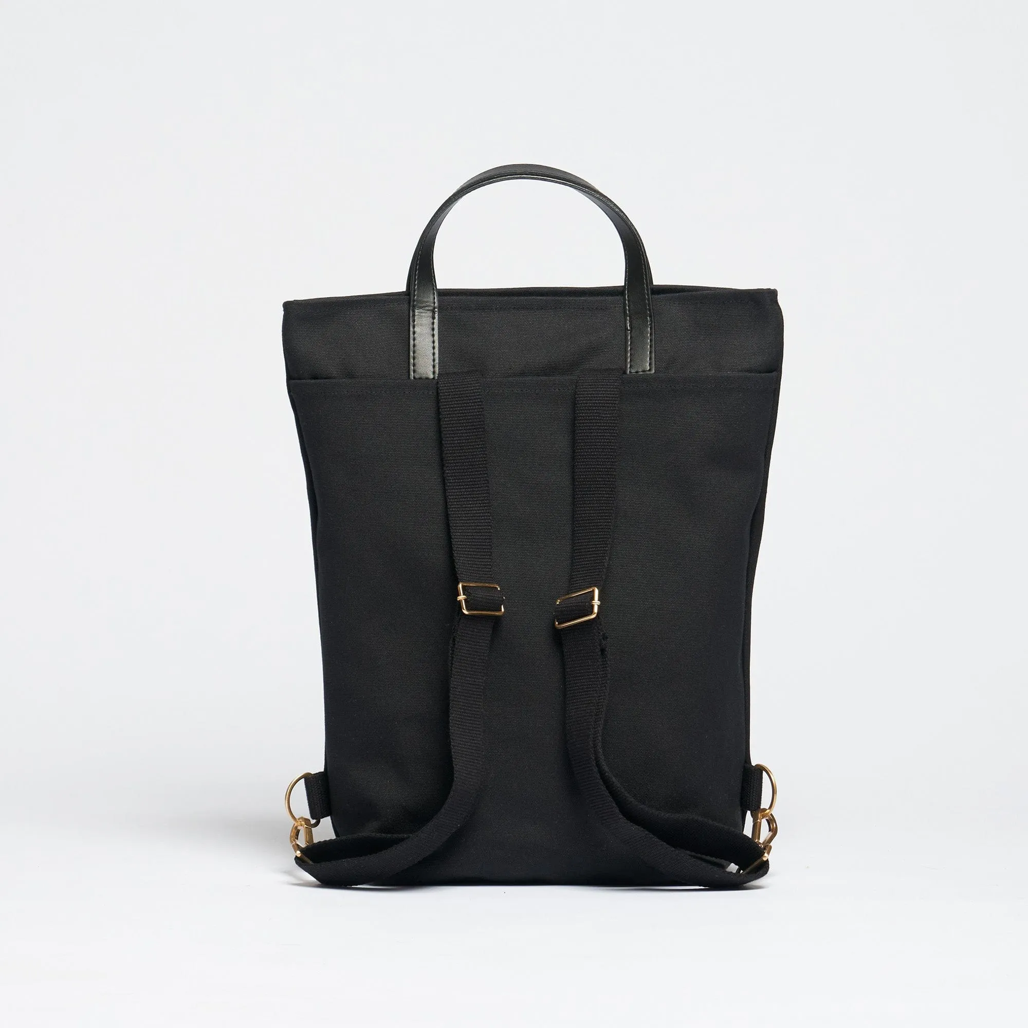 Natural Cotton Canvas Totepack | Night Black