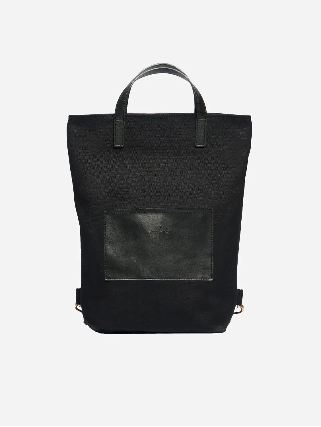 Natural Cotton Canvas Totepack | Night Black