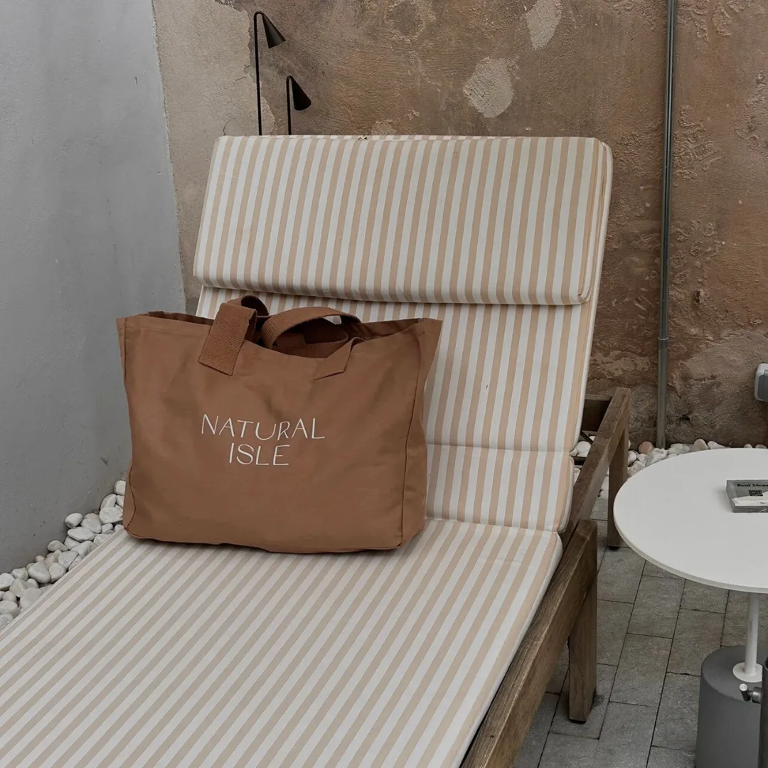 Natural Isle Tote Bag in Cocoa
