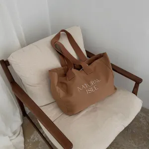 Natural Isle Tote Bag in Cocoa