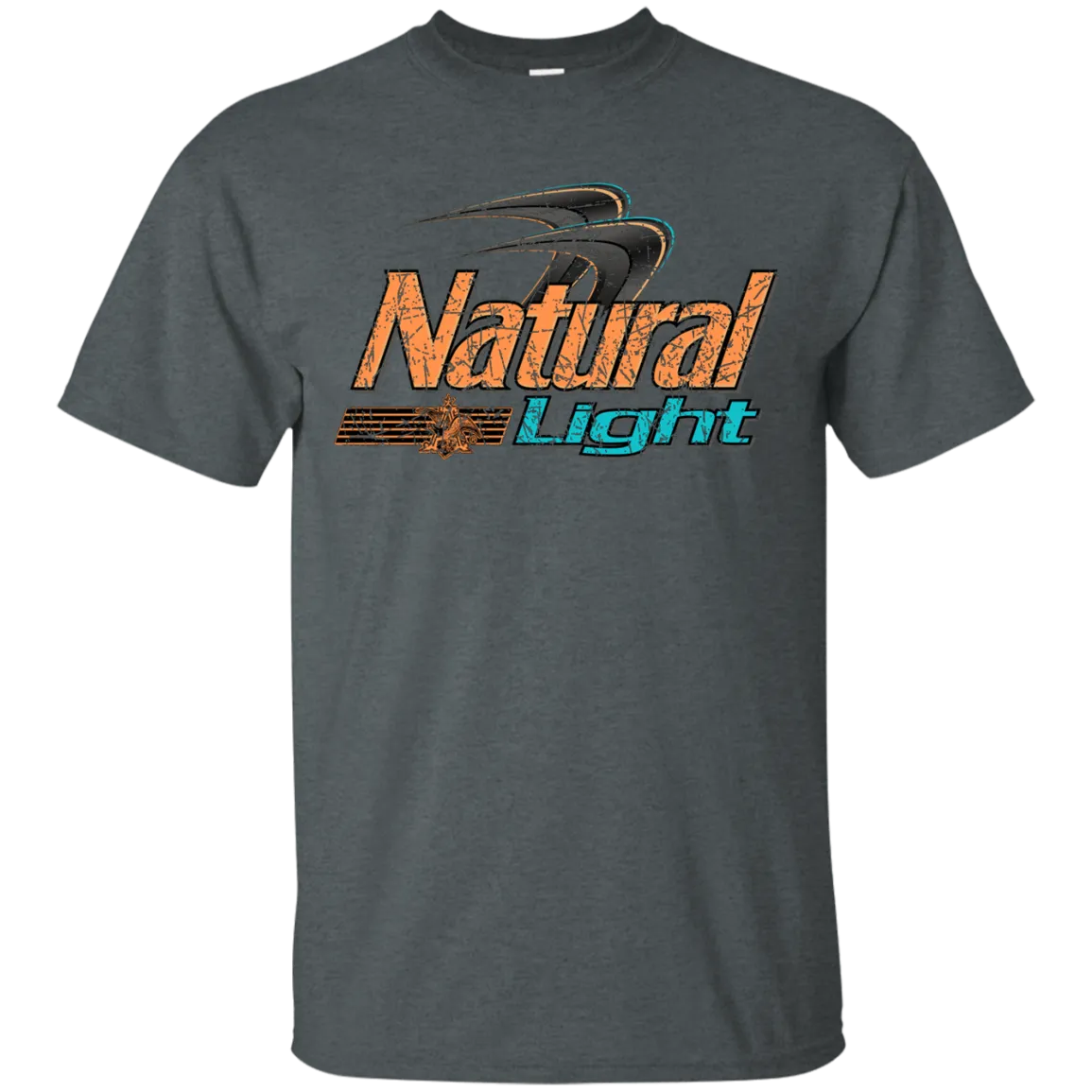 Natural Light Beer T-Shirt Custom Designed Color Worn Label Pattern