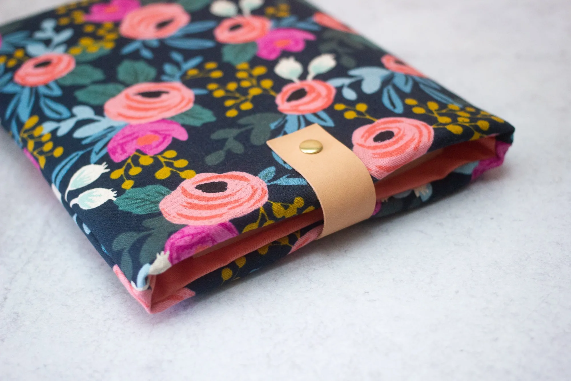 Navy Rosa Book Sleeve