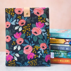 Navy Rosa Book Sleeve