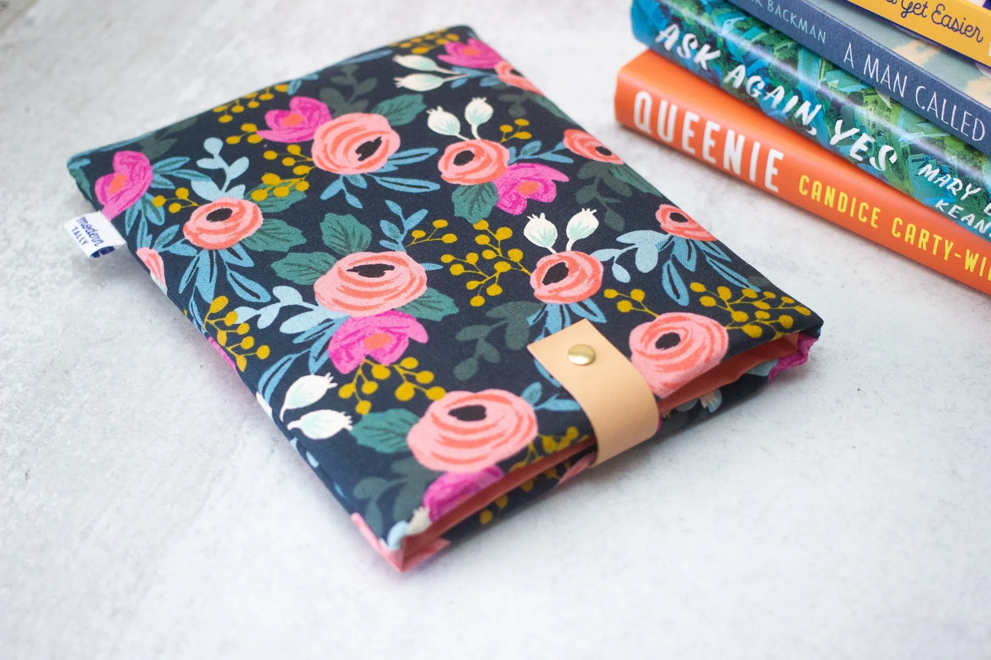 Navy Rosa Book Sleeve