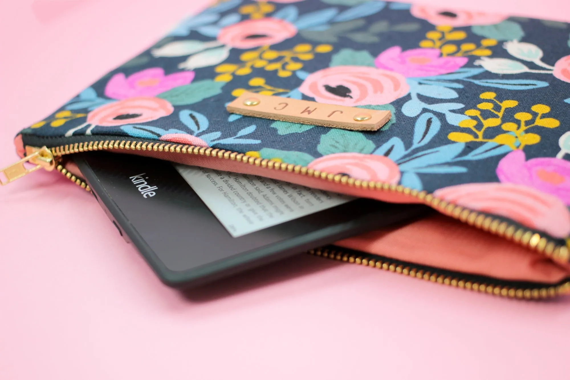Navy Rosa e-Reader Case