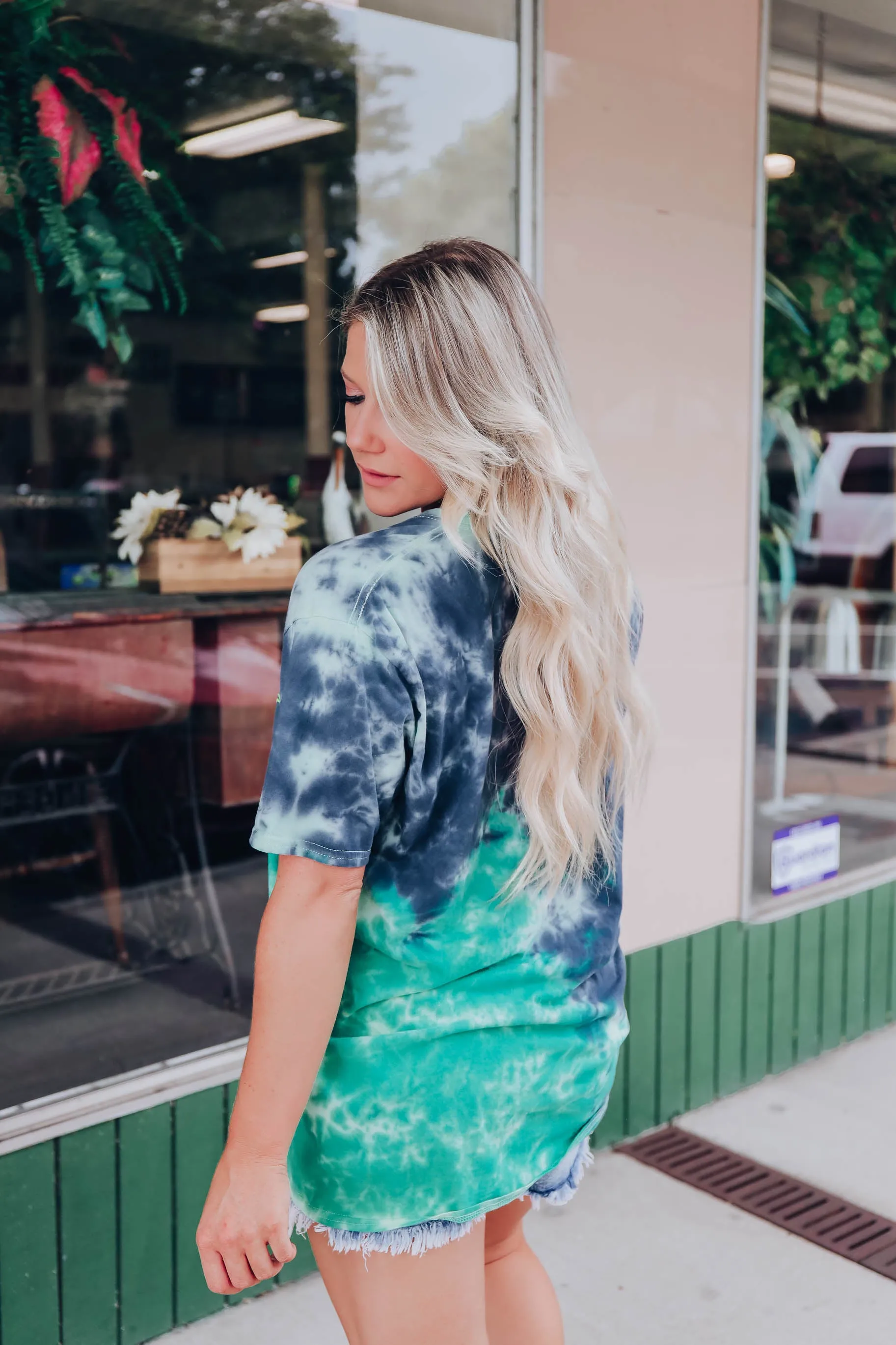 Neon "Blessed" Graphic Tee