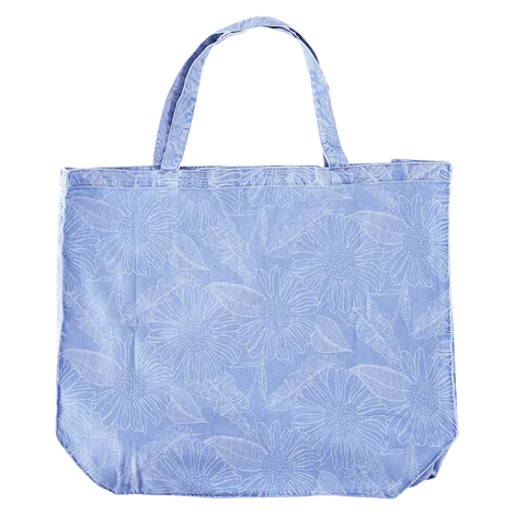 NEW FABFITFUN Summer & Rose Oversized Posie Denim Tote, Retails $50 