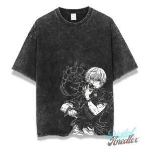 NEW SOLID BLACK Anime Shirt, Vintage Anime Shirt, Retro Anime Shirt, Graphic Anime Unisex Shirt, Gift for him, Gift for her, Oversize Anime T-shirt, Sz 3X Retails $63