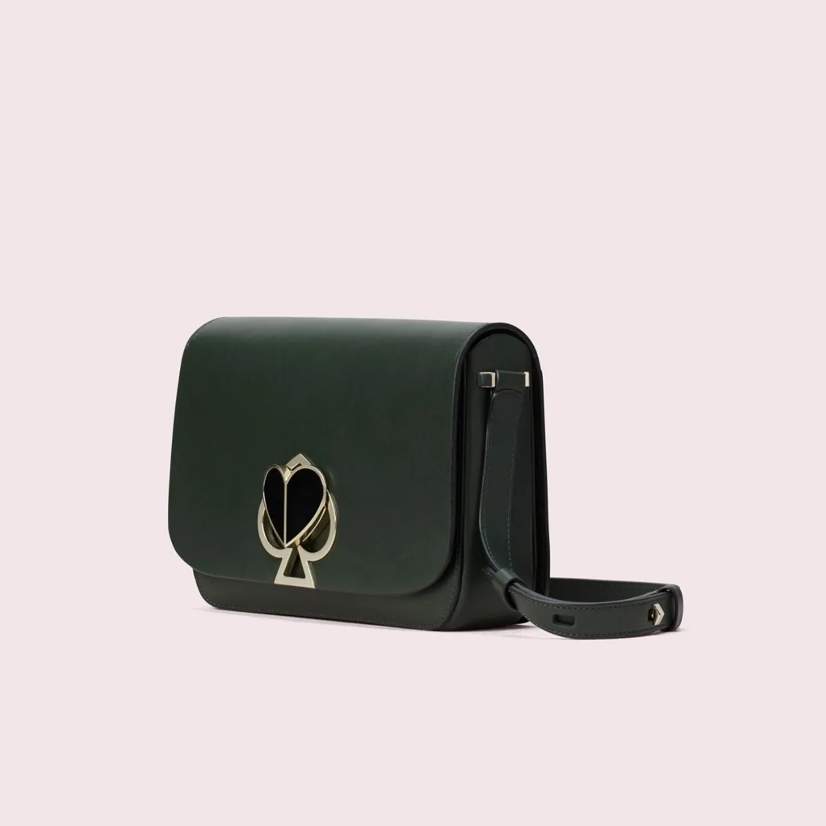 Nicola Twistlock Medium Deep Evergreen Shoulder Bag