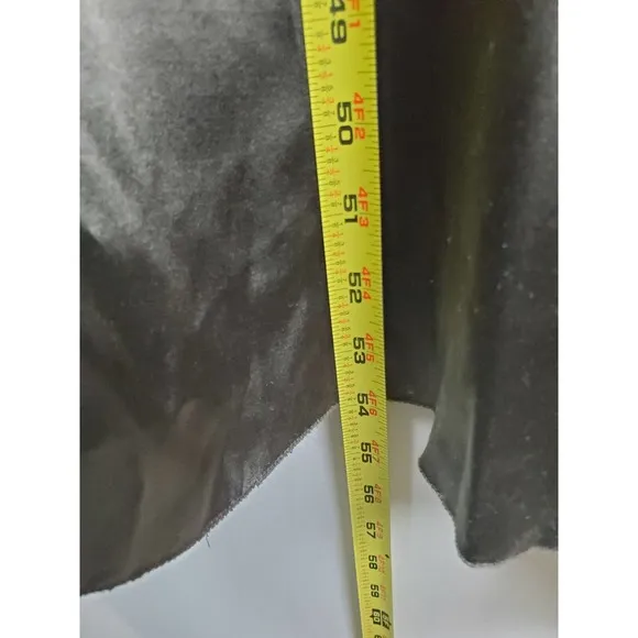 NICOLE MILLER Collection 10 Medium 100% Silk Maxi Gown Dress Formal Long Olive