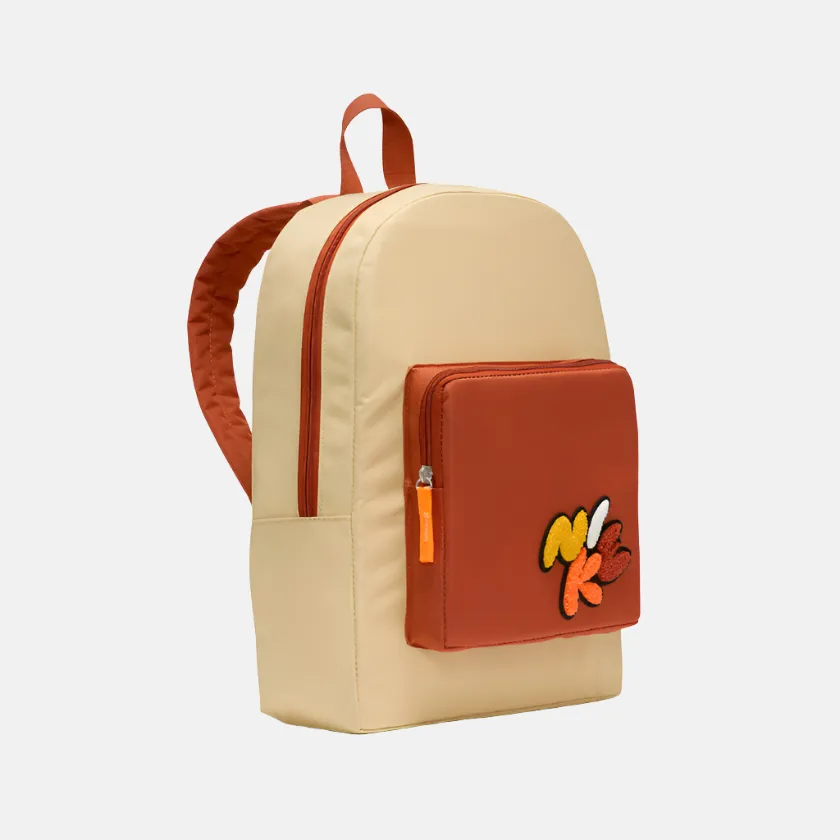 Nike Classic Kids' Backpack (16L) -Sesame/Burnt Sunrise/Total Orange/tadium Green/Vintage Green/Vapour Green