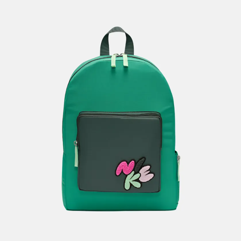 Nike Classic Kids' Backpack (16L) -Sesame/Burnt Sunrise/Total Orange/tadium Green/Vintage Green/Vapour Green