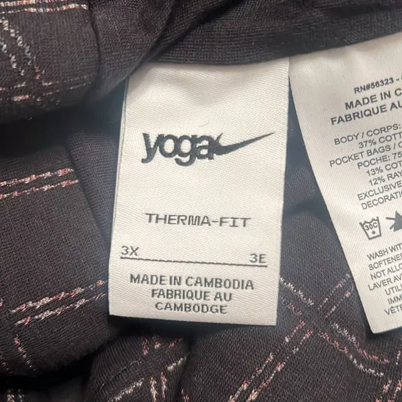 Nike Yoga Women’s Therma-FIT Luxe Reversible Wrap Sweater Black 3X NWT $140