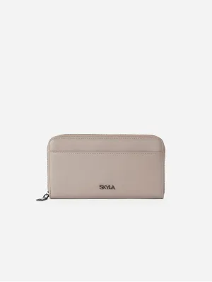 Noa Vegan Leather Wallet | Stone Grey