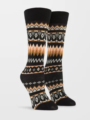 Not Fairisle Socken - VINTAGE BLACK